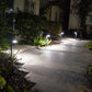 Lot de 2 balises solaires à planter LED blanc froid OSTRY H41cm Lumière Extérieur, Eclairage Solaire pour Jardin Chemin