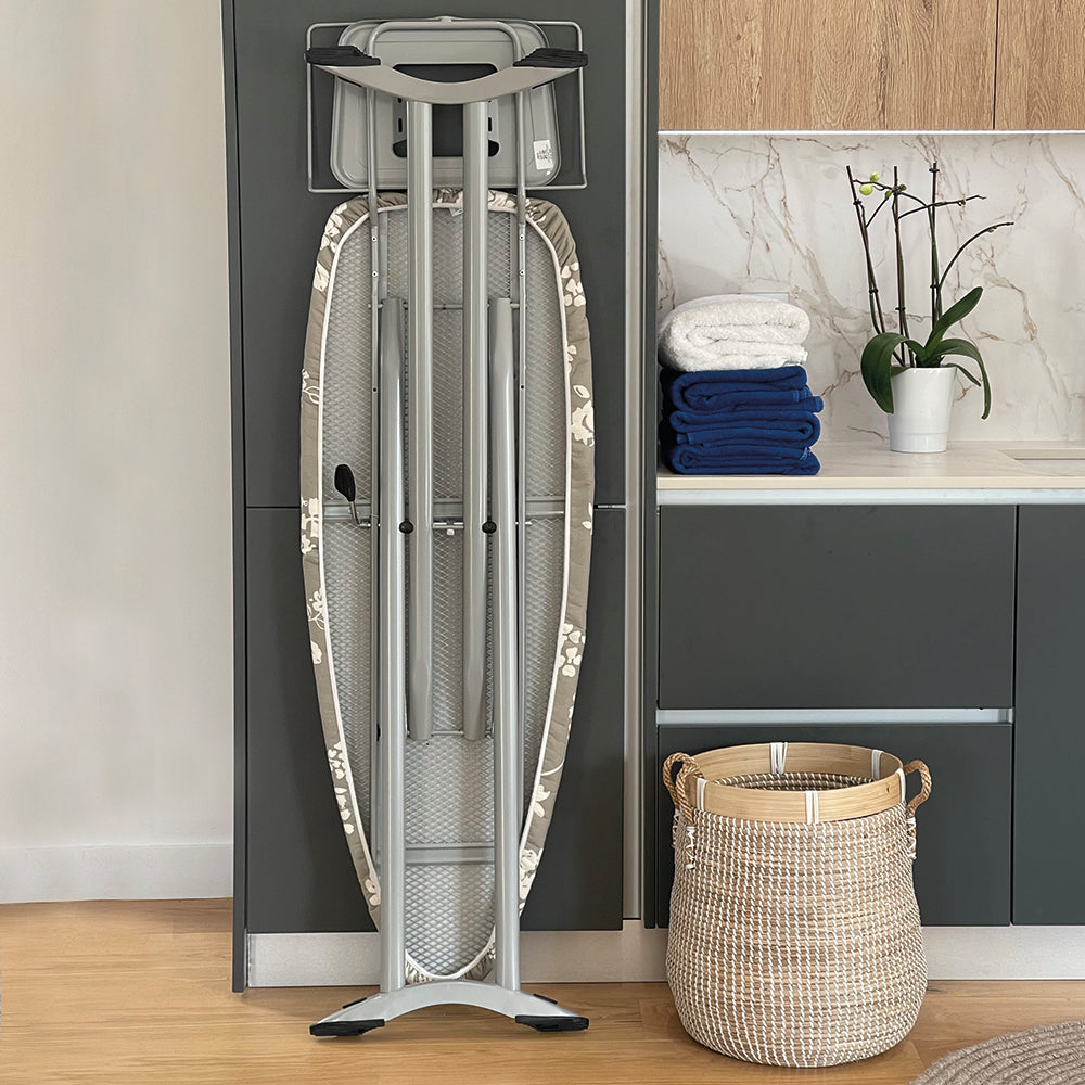 Table à repasser pliable 2en1 WILD en acier 130x47 cm hauteur réglable jusqu’à 98 cm avec repose-fer et support centrale vapeur