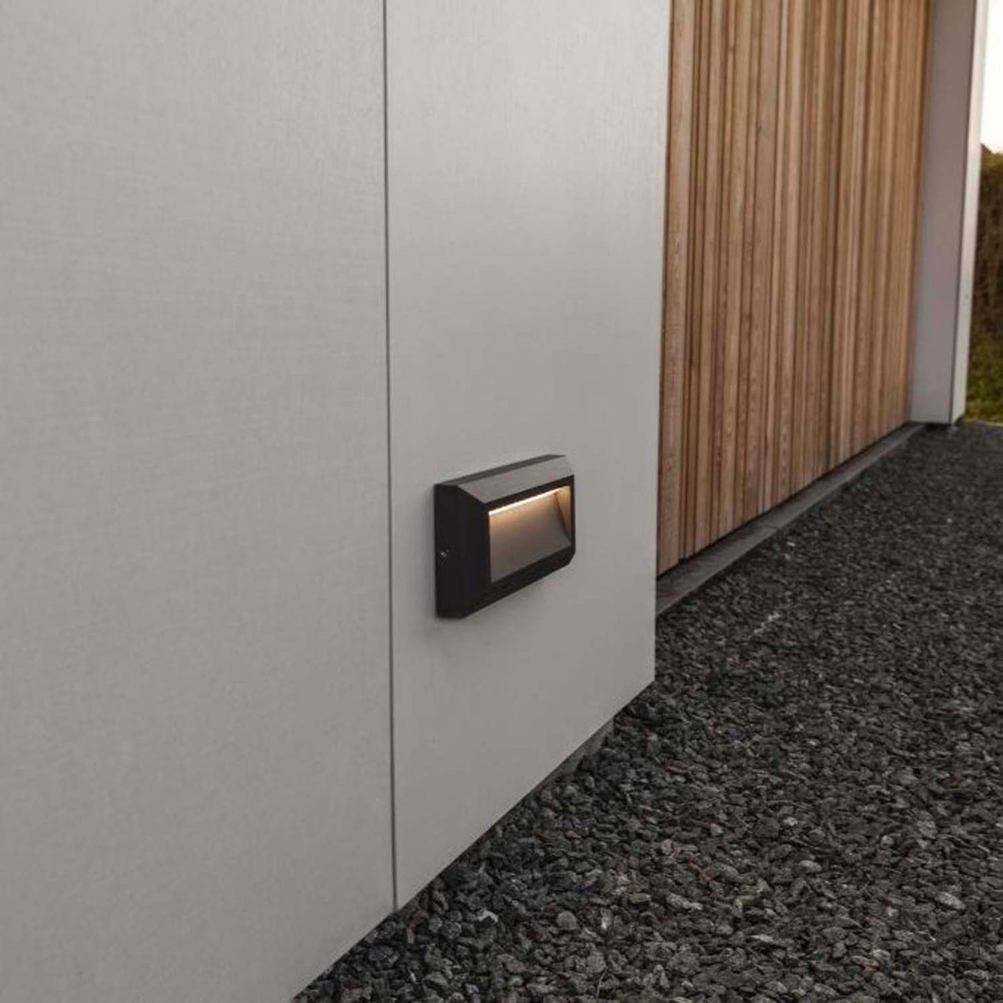 Applique murale d'extérieur sur secteur HELENA aluminium gris LED blanc H10m