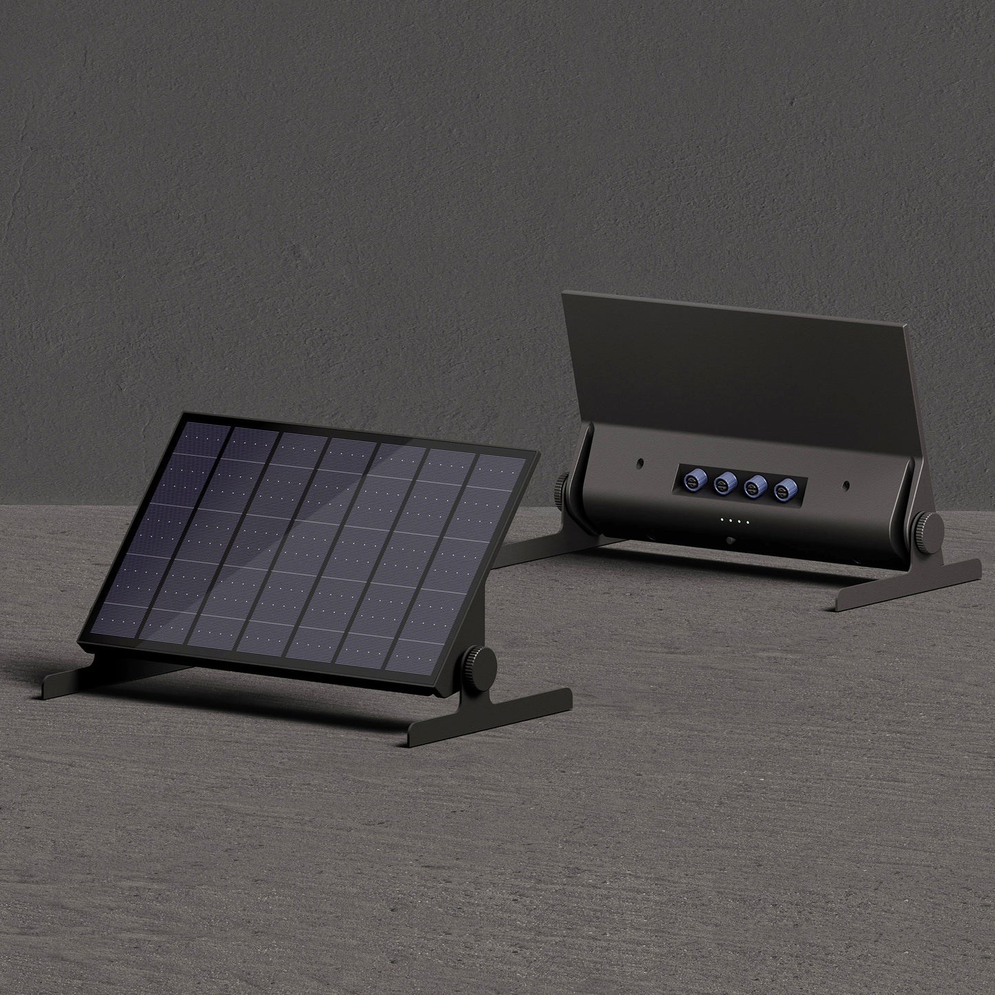 Station de charge solaire ELEKTRON 4 ports en aluminium compatible avec SHOW - STEM - PIN - AXENT
