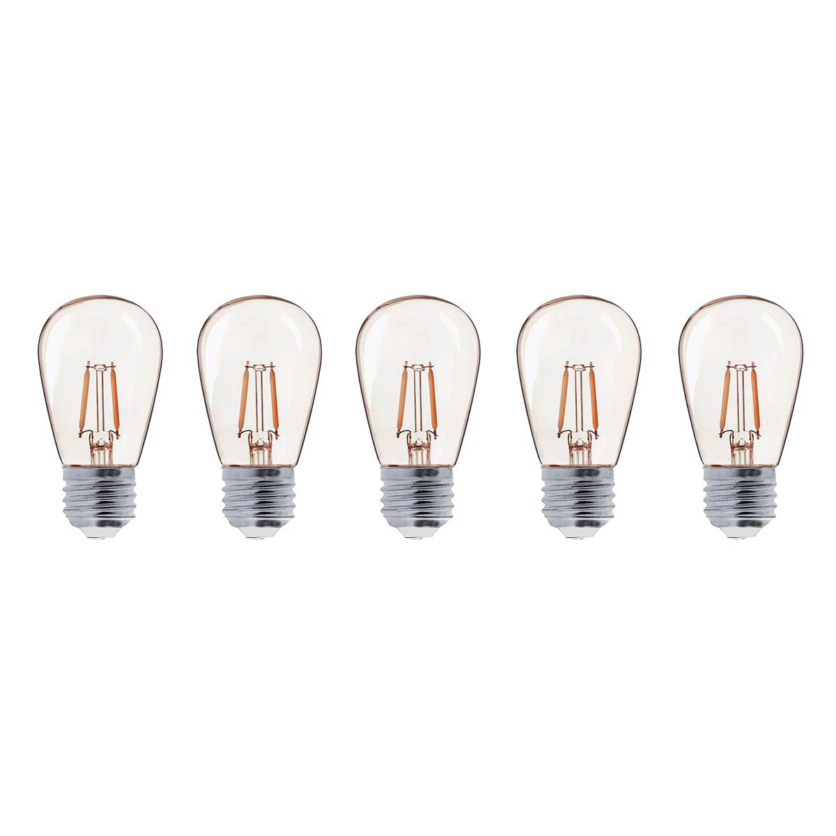 Lot de 5 ampoules LED E27 blanc chaud filament vintage compatible