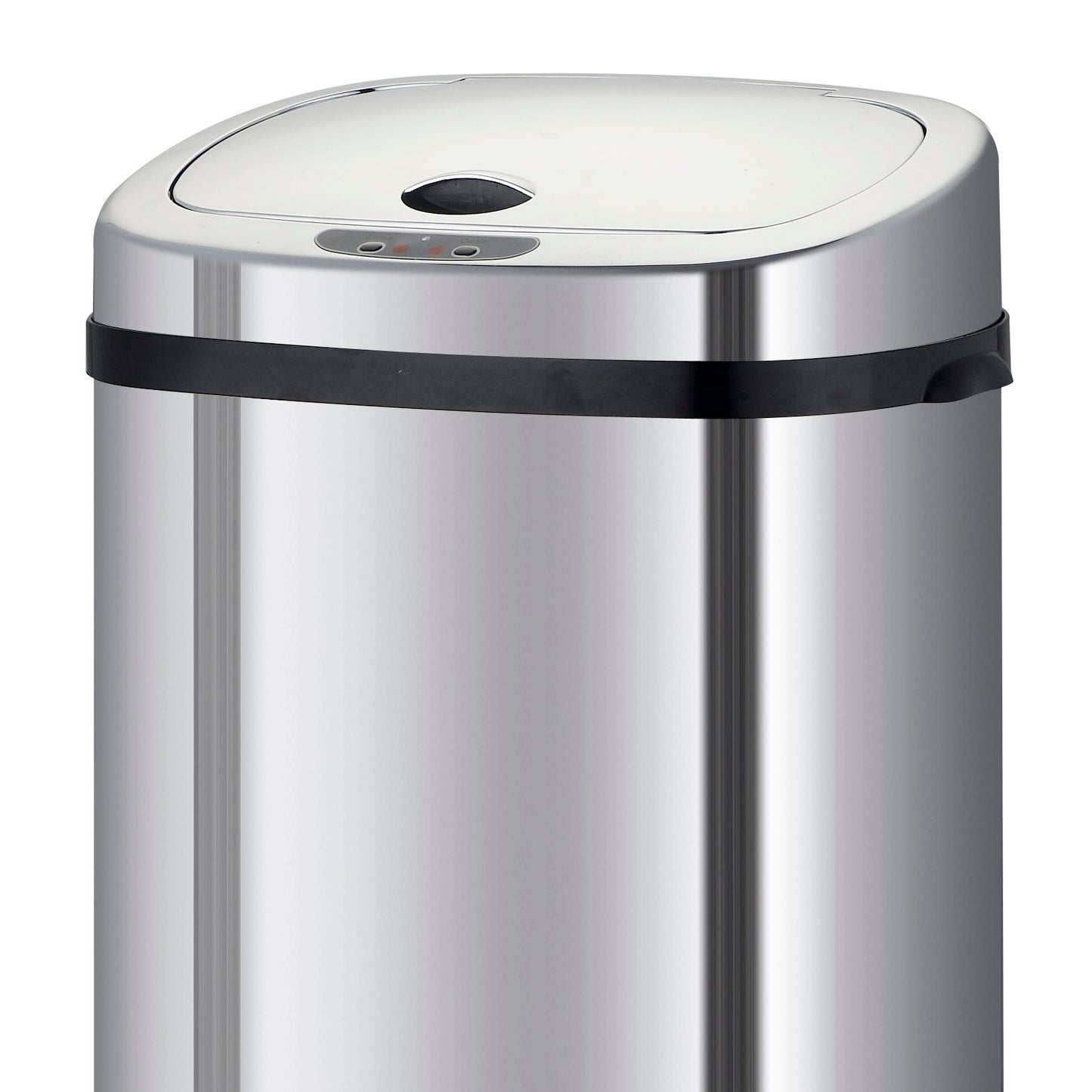 Rechteckige automatische Abfallbehälterabdeckung Modell LARGO Chrom