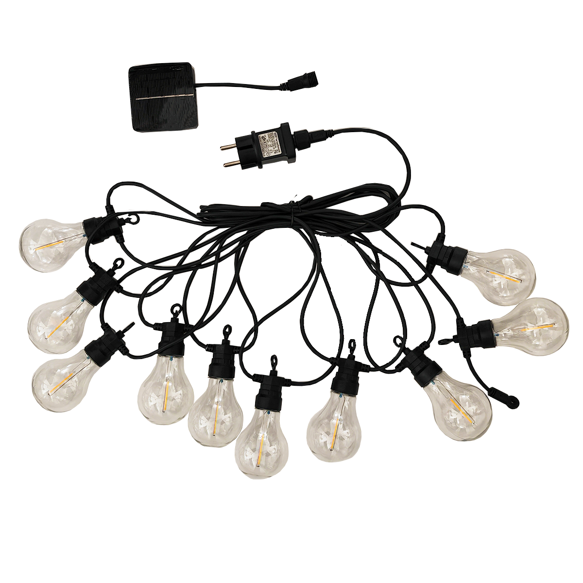 Guirlande lumineuse extérieur connectable 10 globes transparents LED b –