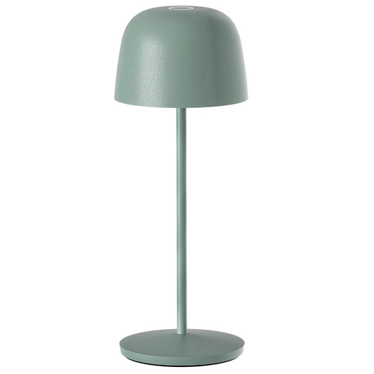 Lampe de table touch sans fil en aluminium vert olive LED SOPHIA OLIVE blanc dimmable H28cm