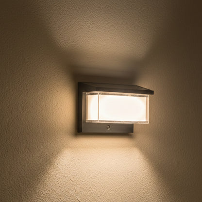 Applique murale solaire avec détecteur de mouvement ZEANY LED blanc chaud H15cm