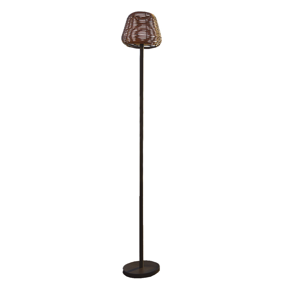 Design-Stehlampe aus Polyrattan-Draht für den Außenbereich, weiße LED TALL BOHEME H150cm E27-Sockel