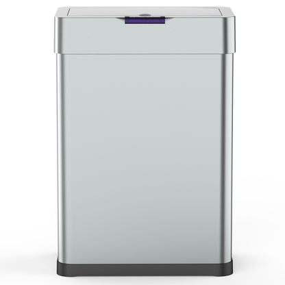 Design automatic kitchen bin 60L DAYTONA in stainless steel with strapping