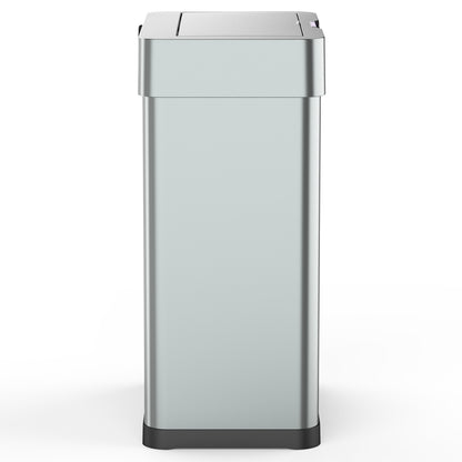 Design automatic kitchen bin 60L DAYTONA in stainless steel with strapping