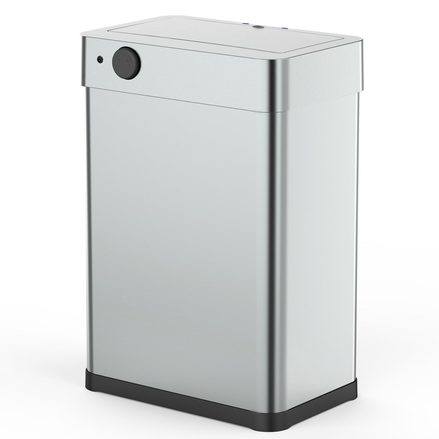 Design automatic kitchen bin 60L DAYTONA in stainless steel with strapping