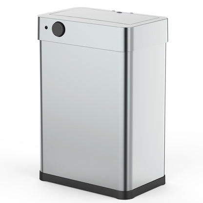 Design automatic kitchen bin 60L DAYTONA in stainless steel with strapping