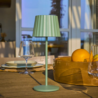 Kabellose warmweiße LED-Tischlampe ABBY BLACK H30cm