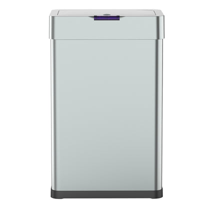 Poubelle de cuisine automatique design 70L DAYTONA en acier INOX avec cerclage