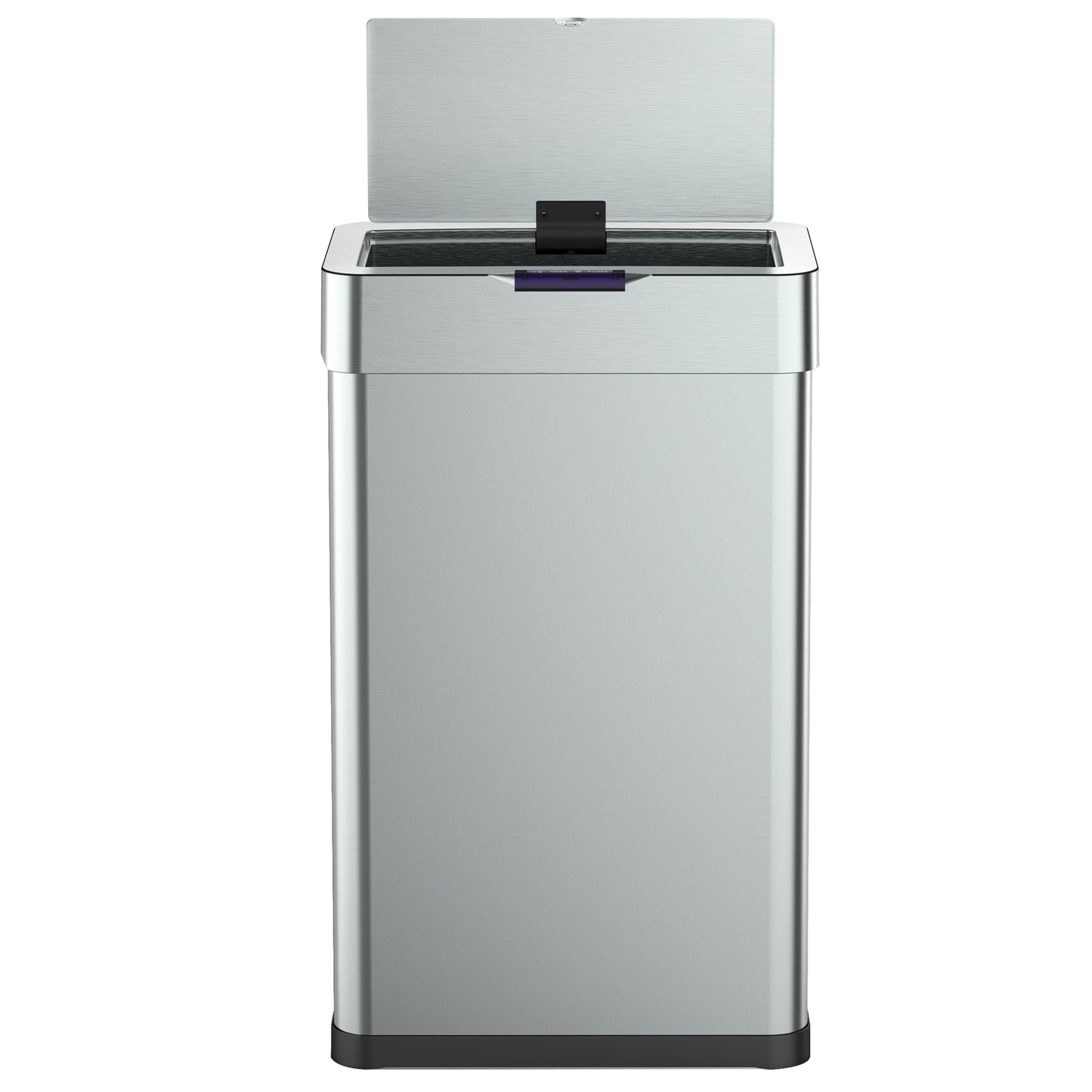 Poubelle de cuisine automatique design 70L DAYTONA en acier INOX avec cerclage