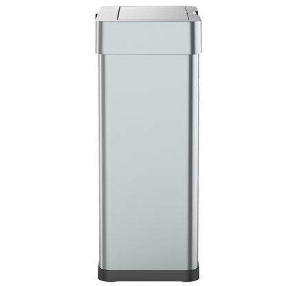Poubelle de cuisine automatique design 70L DAYTONA en acier INOX avec cerclage