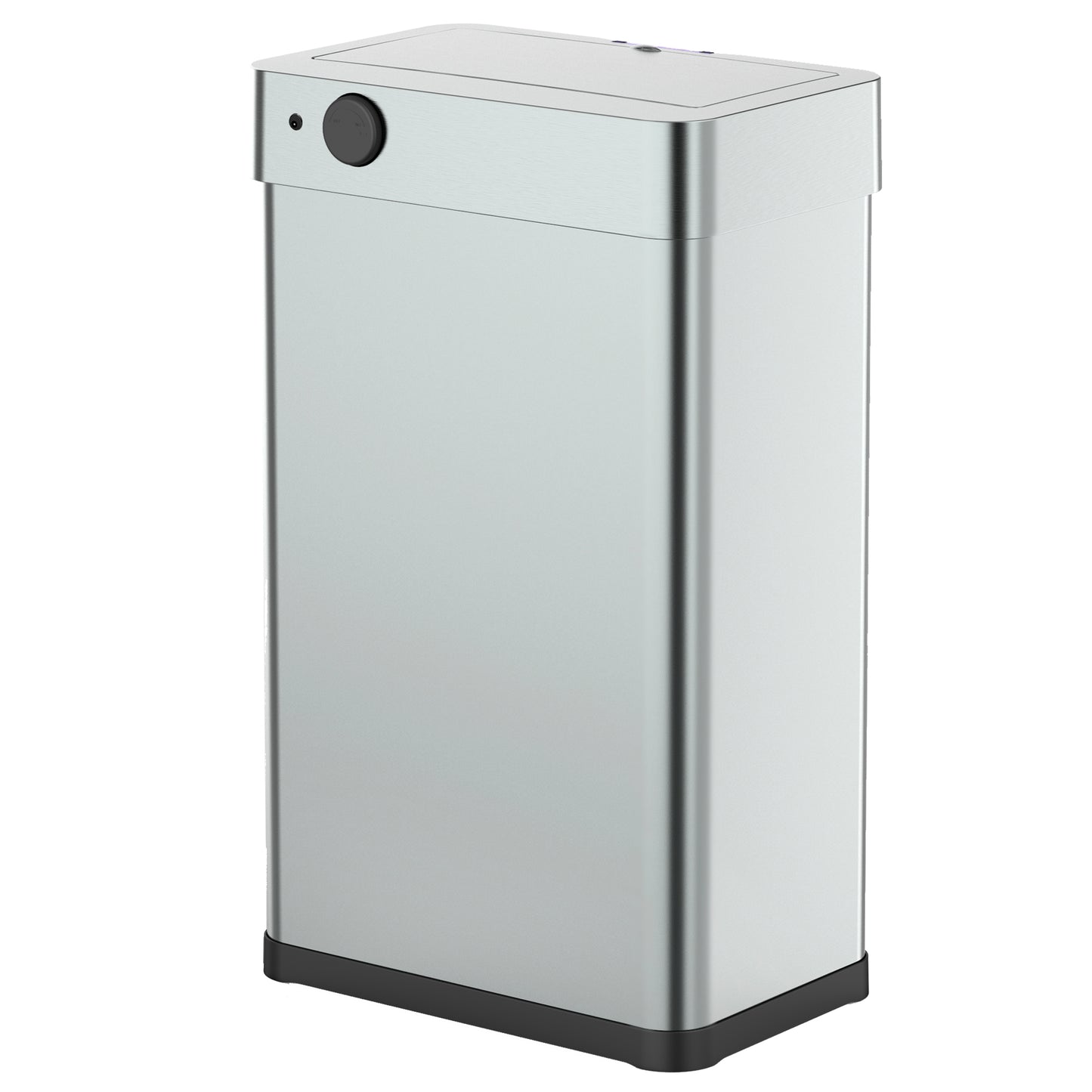 Poubelle de cuisine automatique design 70L DAYTONA en acier INOX avec cerclage