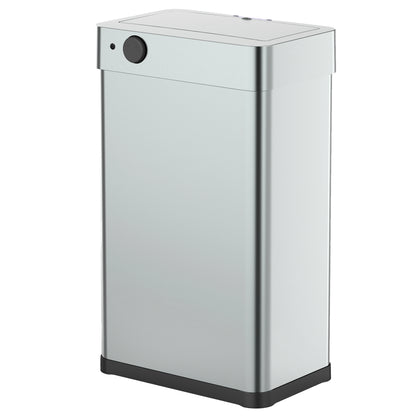 Poubelle de cuisine automatique design 70L DAYTONA en acier INOX avec cerclage