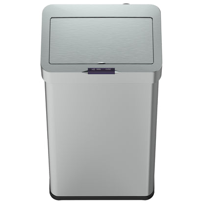 Poubelle de cuisine automatique design 90L DAYTONA en acier INOX avec cerclage