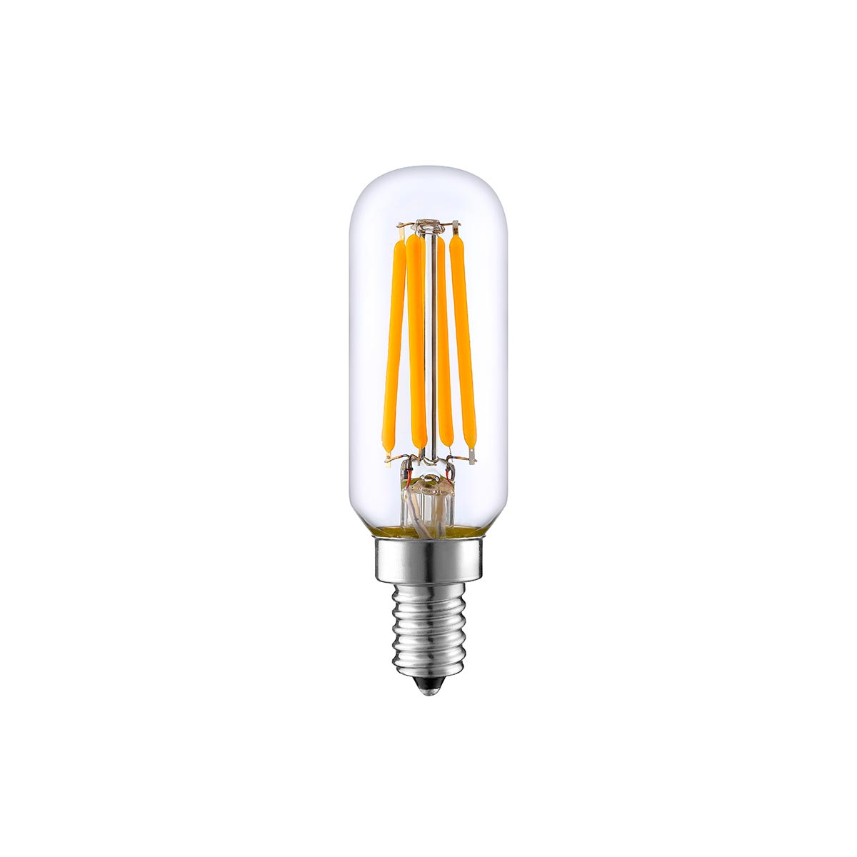 Lot de 100 Ampoule filament LED E14 blanc chaud PLUTON T25 4W H9cm