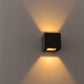 Outdoor wall light in warm white aluminum VALY H9.3 cm