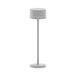 Lampe de table sans fil LED blanc chaud dimmable CALISTA H26cm Gris