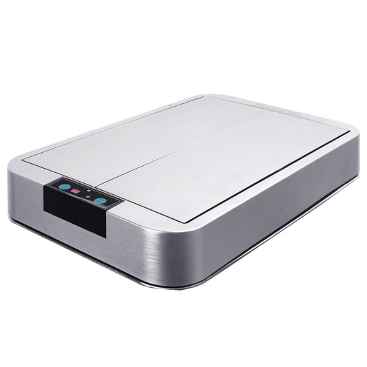 Rechteckige automatische Mülleimerabdeckung Modell SILVERLAKE Chrome