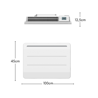 CAST FONTE dry inertia electric radiator with LCD screen 2000W MAUNA