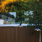 Guirlande lumineuse extérieur 10 abat-jour en acier style vintage MINI VINTY LIGHT HYBRID LED blanc chaud 6m solaire et sur secteur