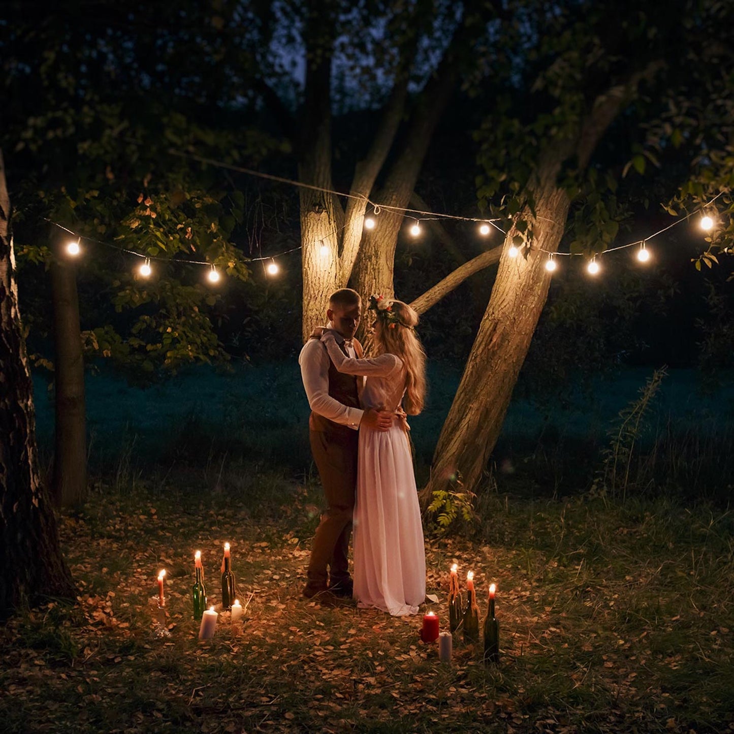 Guirlande lumineuse extérieur connectable 20 ampoules à filament vintage douille E27 LED blanc chaud LINK ME LIGHT 8m