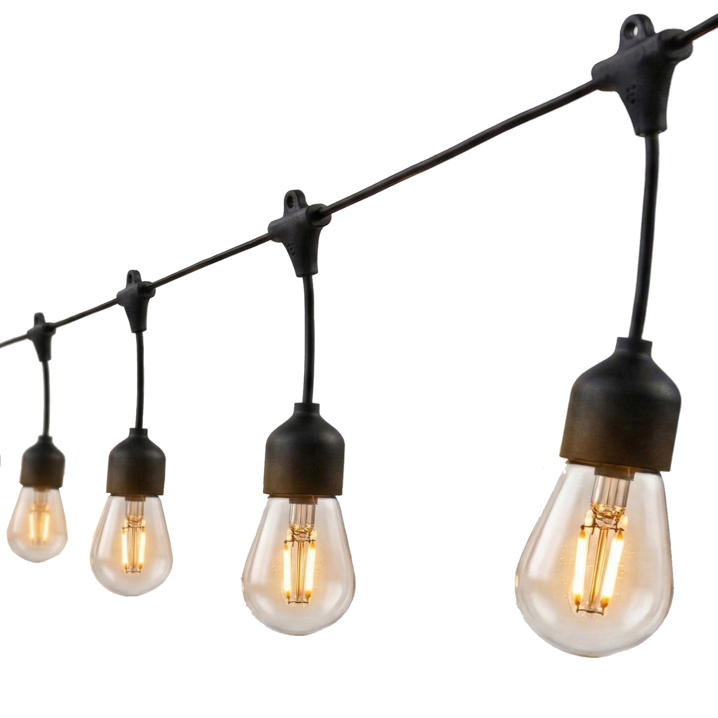 Solar-Lichterkette 10 warmweiße LED-Vintage-Glühlampen MAFY SOLAR 6,50m