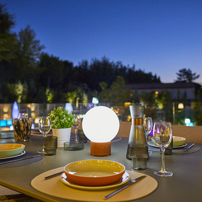 Lampe de table touch pied en terre cuite LED blanc chaud/dimmable TERRA TERRE CUITE  H25cm