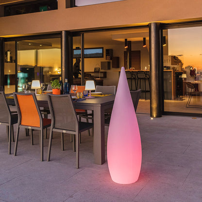 Lampadaire solaire goutte LED multicolore dimmable CLASSY C120 SOLAR H120cm avec télécommande
