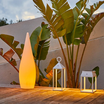 Lampadaire solaire goutte LED multicolore dimmable CLASSY C120 SOLAR H120cm avec télécommande