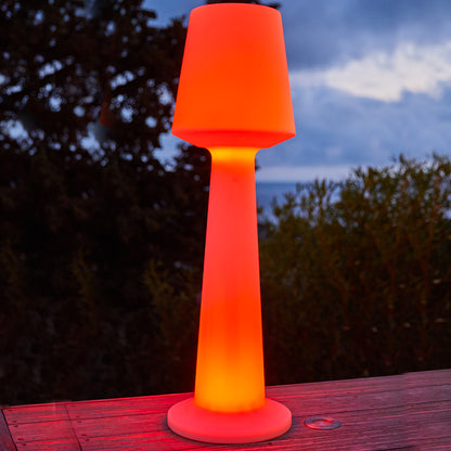 Kabellose mehrfarbige LED-Stehleuchte AUSTRAL C110 H110cm mit Fernbedienung