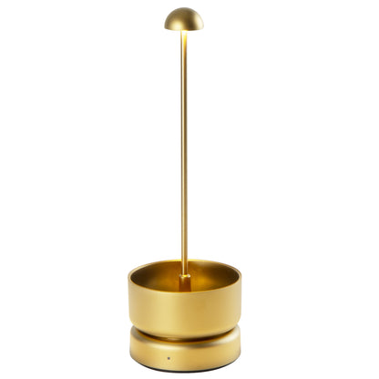 Lampe de table sans fil dimmable en aluminium doré LED BASKET GOLD H31 cm