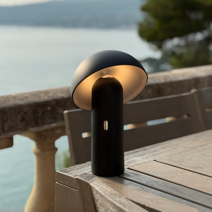 Lampe de table sans fil tête orientable LED blanc chaud TOD BLACK H28cm