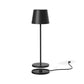Table lamp touch wireless aluminum black LED white dimmable KELLY BLACK H38cm