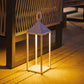 Lanterne design en aluminium sans fil poignée métal LED blanc chaud NUNA H47cm
