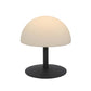Lampe de table sans fil pied en acier gris LED blanc chaud/blanc dimmable NEPTUNE ROCK H20cm