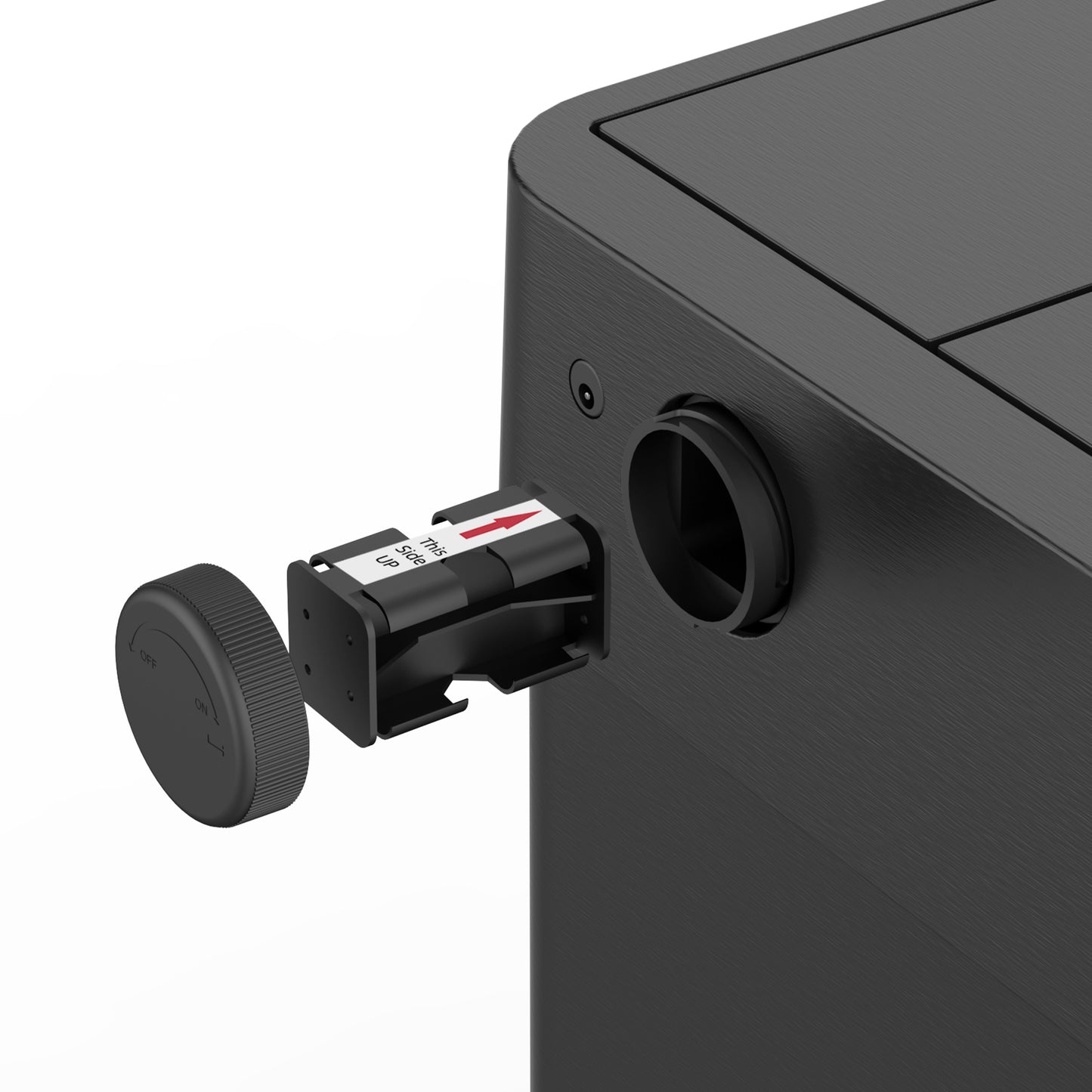 Poubelle de cuisine automatique 70L SILVERLAKE BLACK en acier Inox avec cerclage Ouverture papillon grande capacité