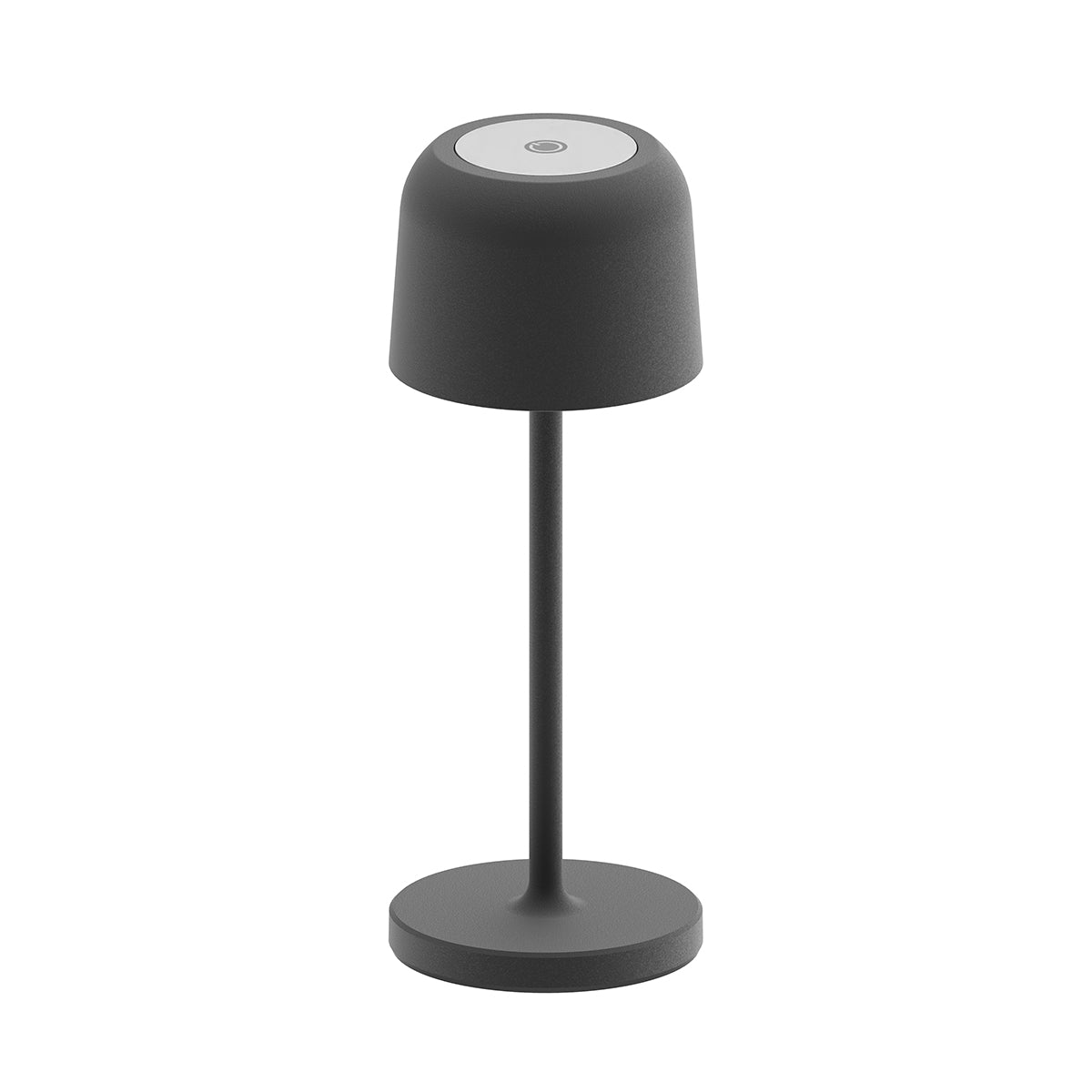 Lampe de table sans fil LED blanc chaud dimmable SOPHIA ROCK H20cm, Gris Anthracite