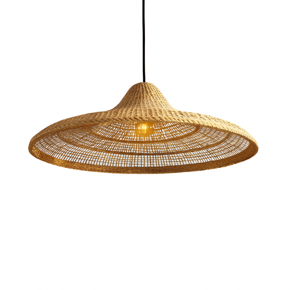 Suspension FREYA LARGE NOMAD en herbe marine naturelle style bohème avec ampoule LED blanc/RGB nomade