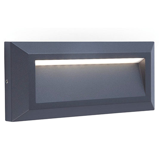 Applique murale d'extérieur sur secteur HELENA aluminium gris  LED blanc H10m