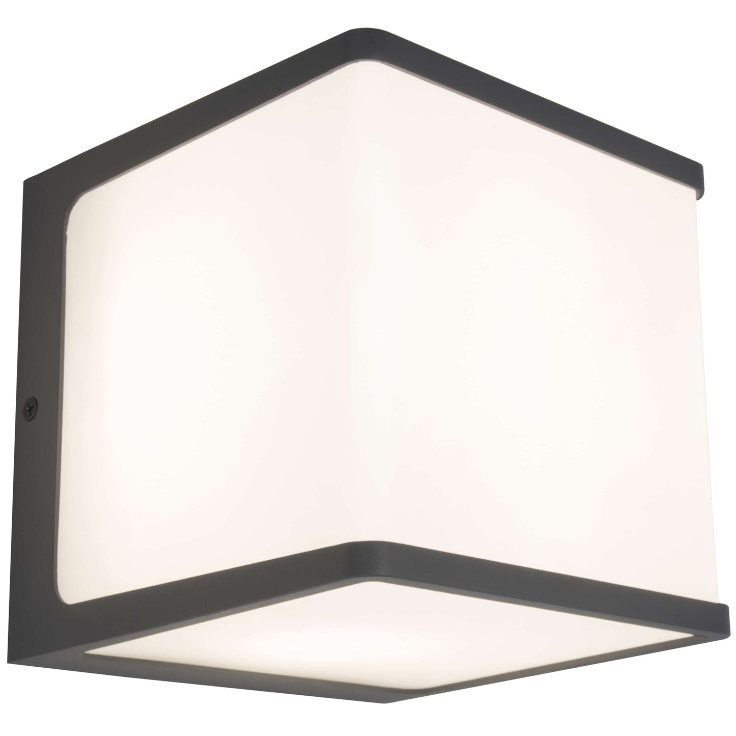 Applique murale d'extérieur sur secteur DOBLO CUBE GREY aluminium gris LED blanc neutre H10cm