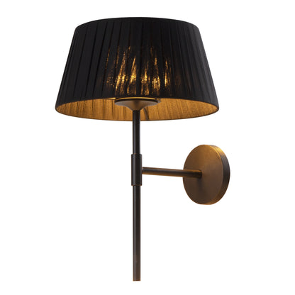 Applique murale d'intérieur avec ampoule LED noir rechargeable blanc chaud dimmable CLICK BLACK H32cm