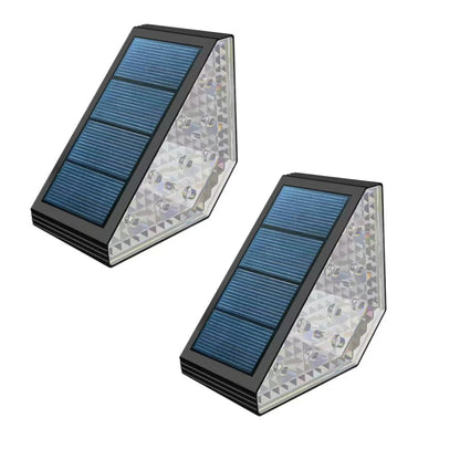 Lot de 2 Balises Solaires LED Blanc chaud 2x STEPY pour Allée et Escaliers H5cm