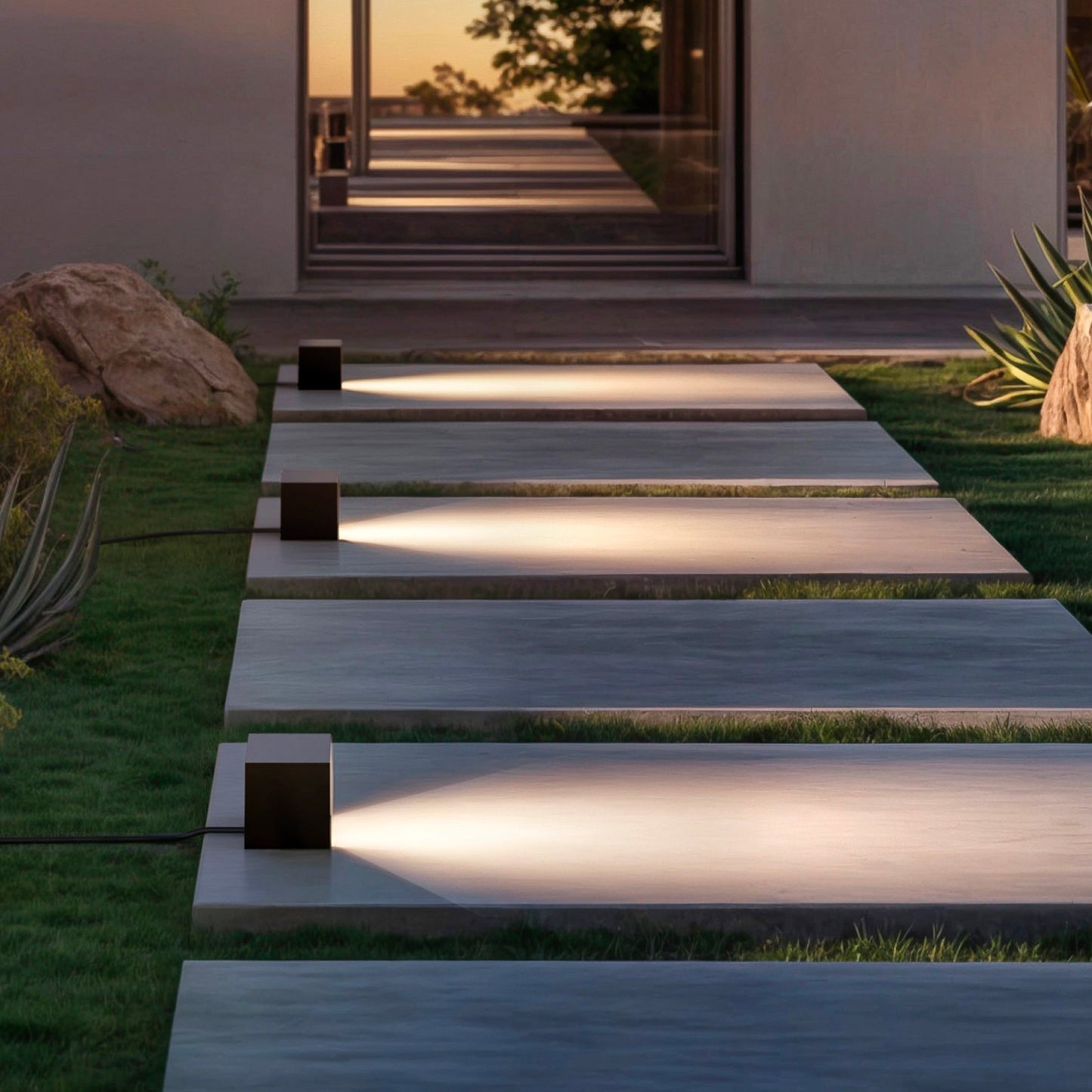 Borne solaire en aluminium SHOW à connecter avec la station de charge ELEKTRON H12cm