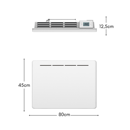 Radiateur électrique à inertie sèche FONTE écran LCD 1500W TANA