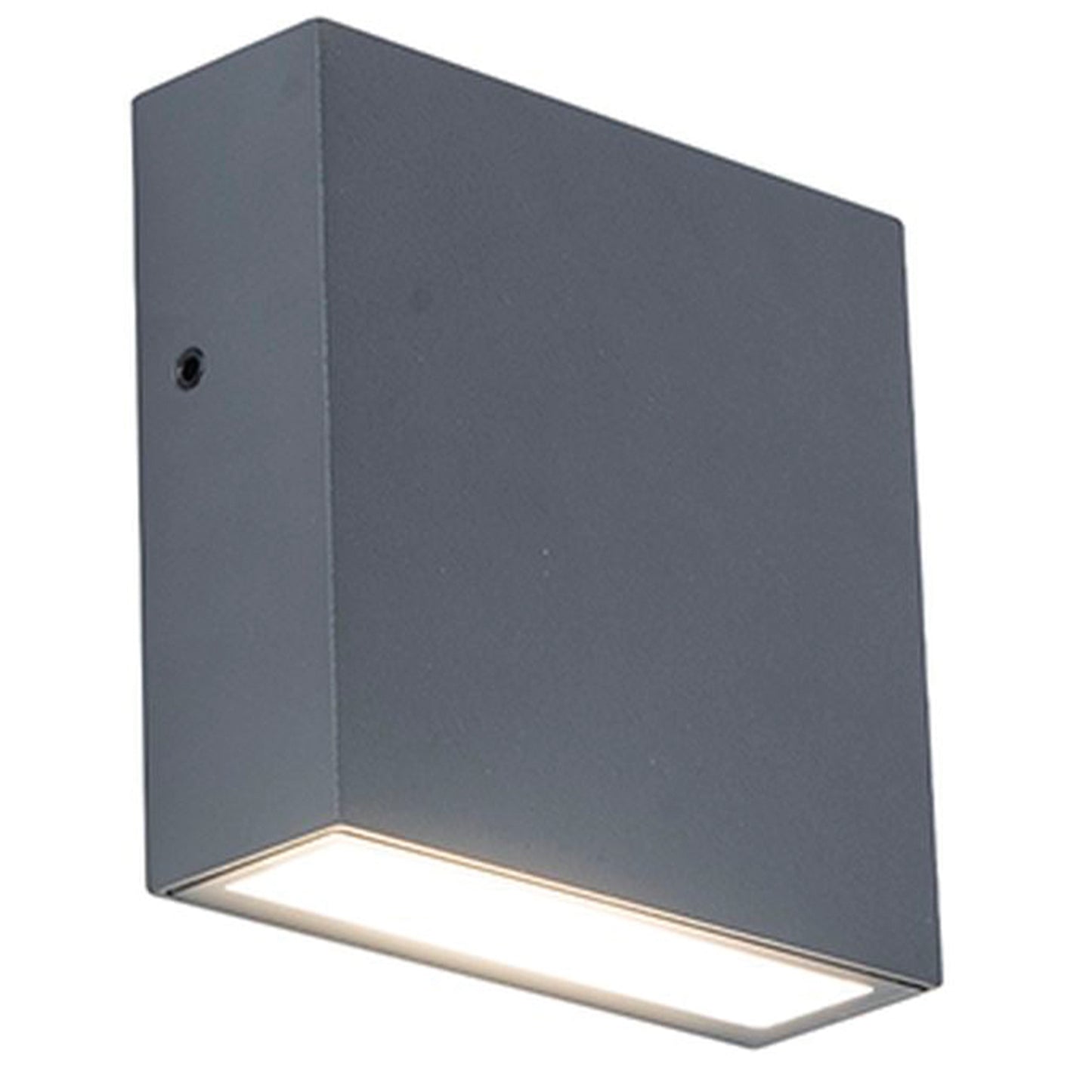 Applique murale d'extérieur sur secteur GEMINI XF GREY  aluminium gris LED blanc H8,5cm