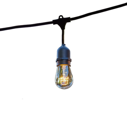 Guirlande lumineuse extérieure raccordable 42m avec 100 ampoules LED filament E27 blanc chaud MAFY LIGHT