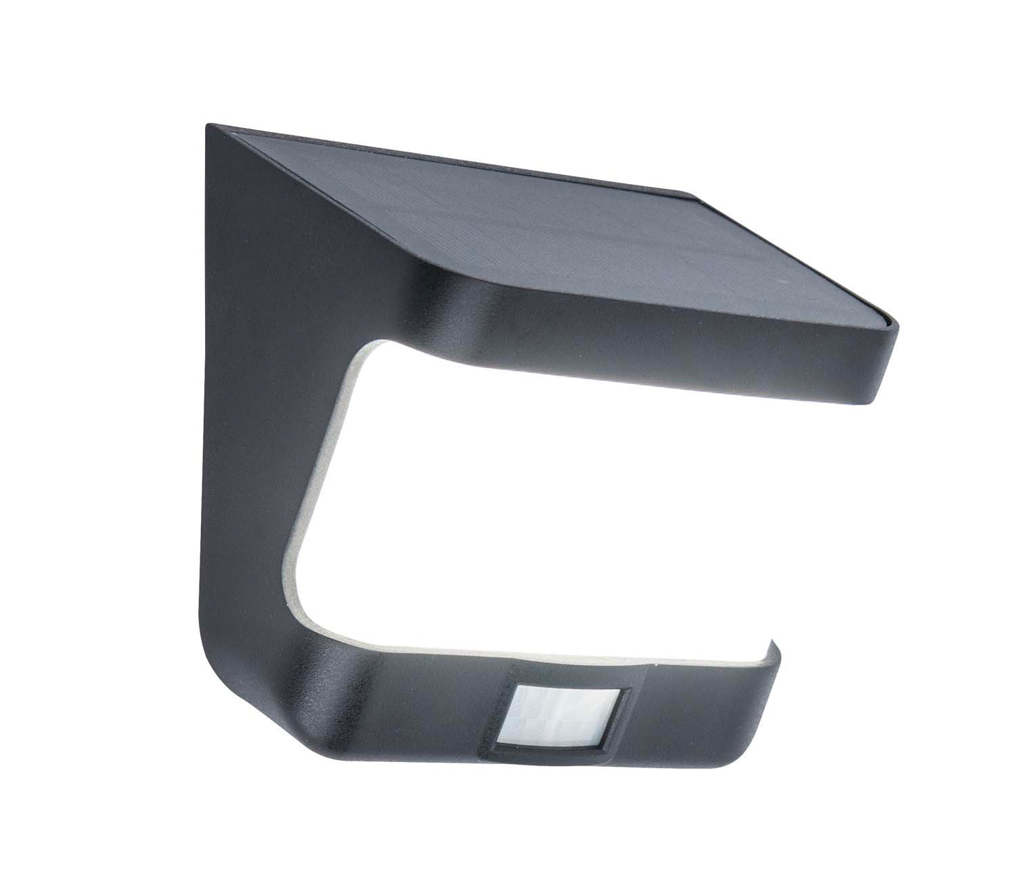 Applique murale solaire TRY SOLAR aluminium noir LED blanc avec détecteur de mouvement H6,9cm